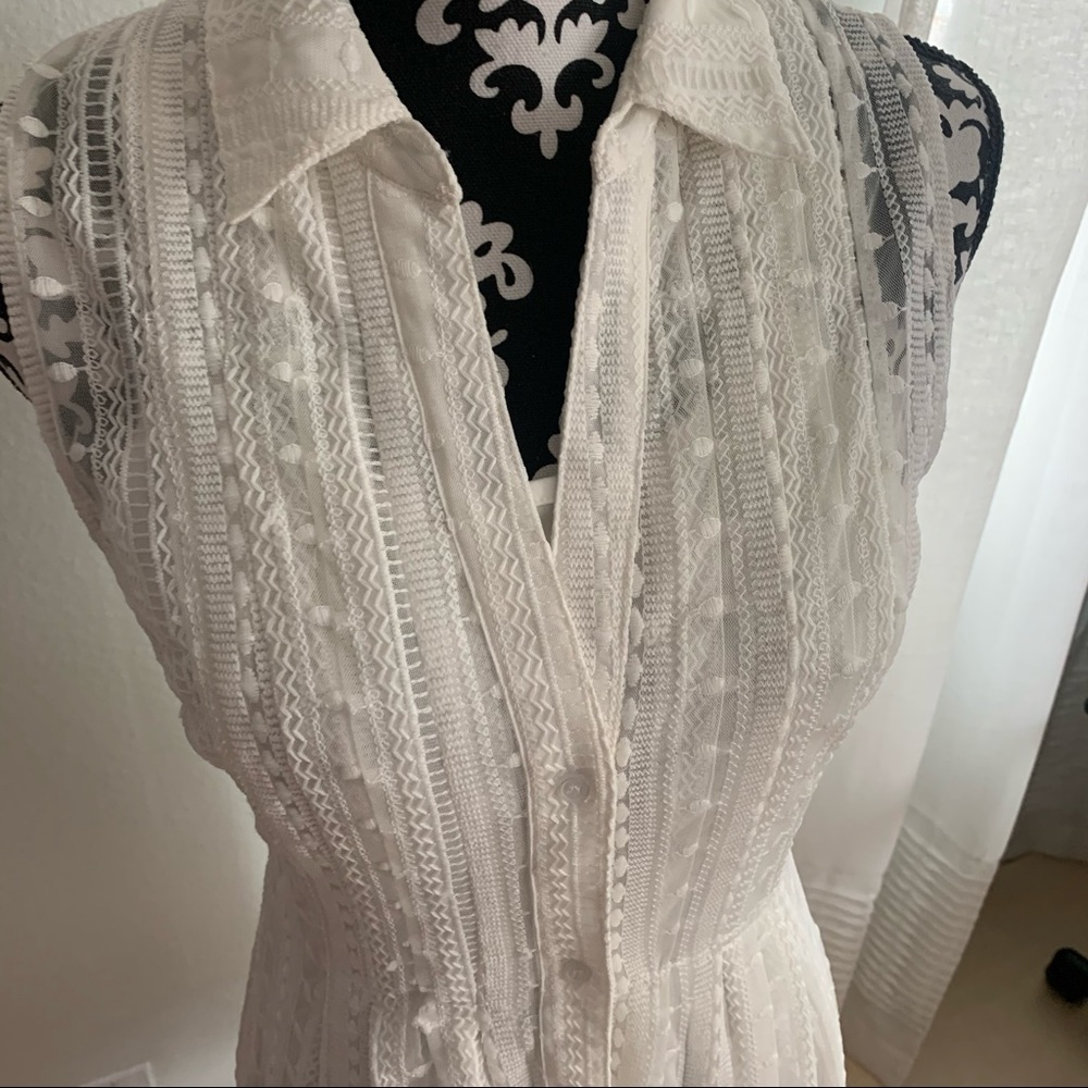Maison Jules White Sleeveless Dress - Picture 4 of 13